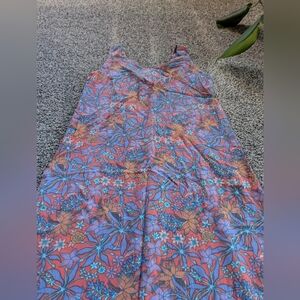 Vintage Rainbow Jo Floral Hawaiian Dress
